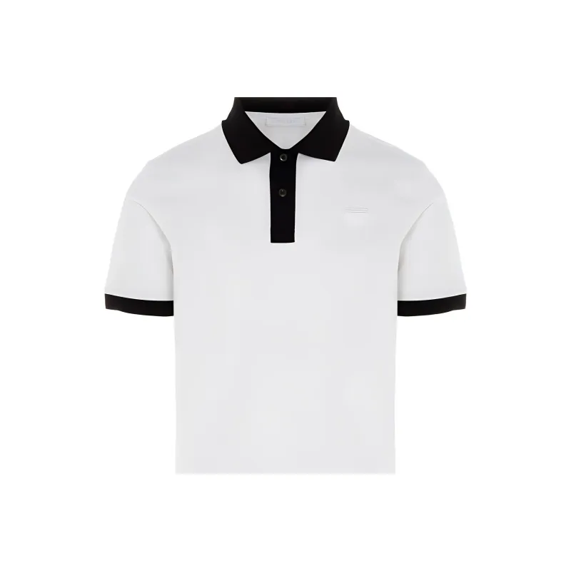PRADA Polo Shirts Men White-5