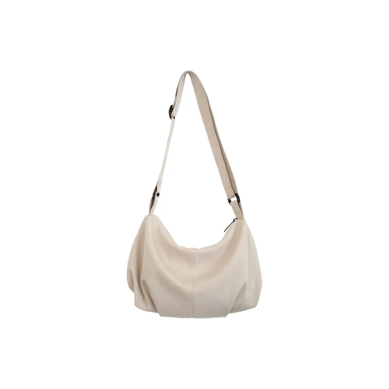 GOBLIN SHARKS 1759 Nylon Backpack Shoulder Bag Medium Size Unisex White/Black/Beige-14