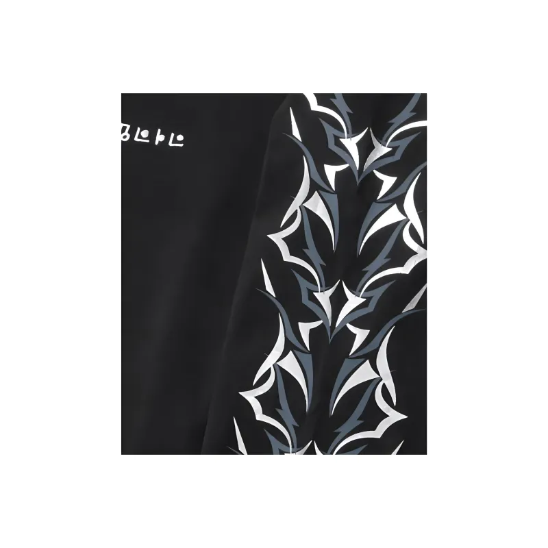 CLOT Black Thorn Series Alienegra Black Collection T Shirt Unisex Dark Gray-2