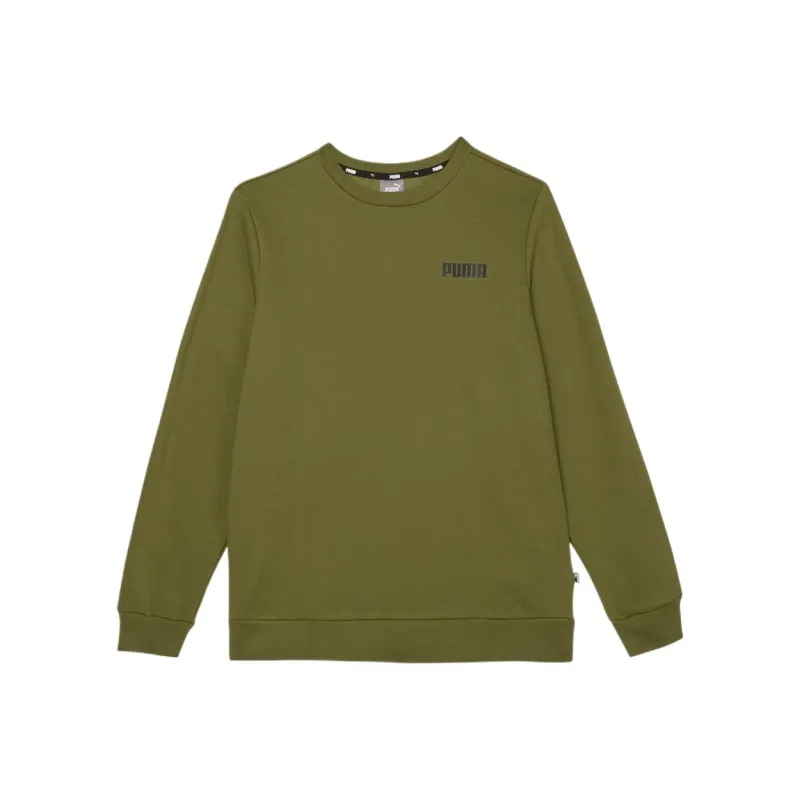 PUMA EssentialsCREW SWEAT Sweatshirt Men's Olive Green 33-0