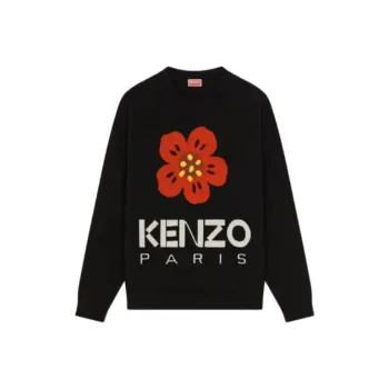 KENZO Boke Flower Logo Intarsia Crewneck Jumper