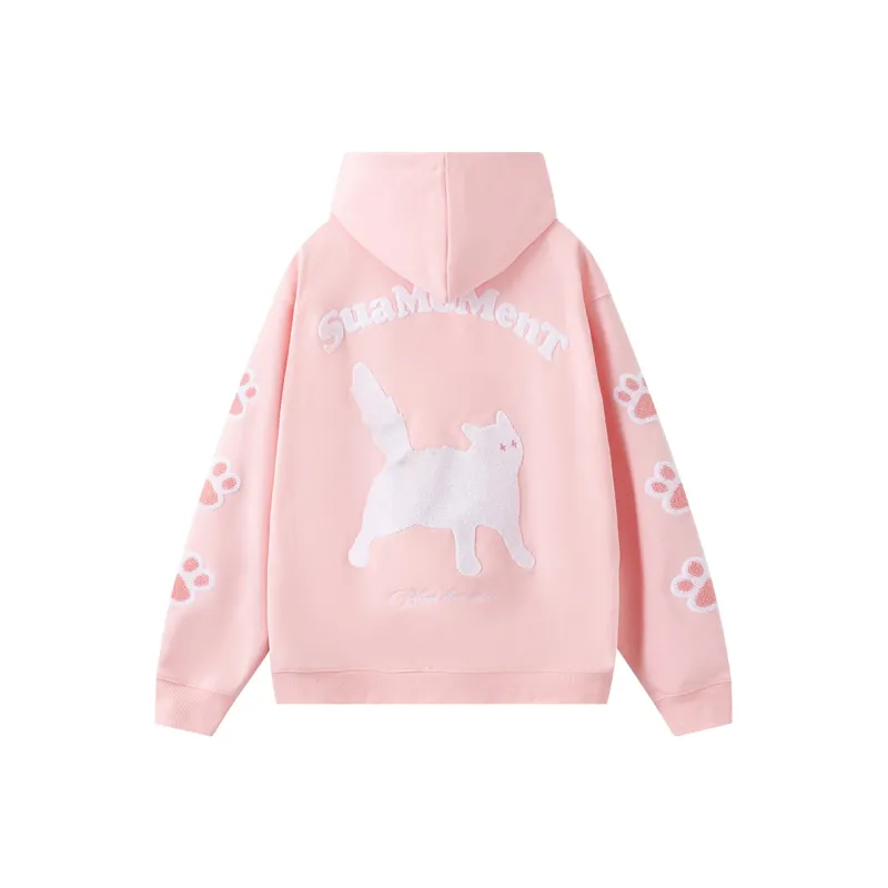 Suamoment Sweatshirt Spring And Fall American Trendy Couple Casual Hoodie Unisex-6