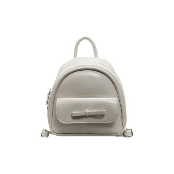 Yalu PU Backpack Women's Ecru/Silver/Black/Light Green/Pink