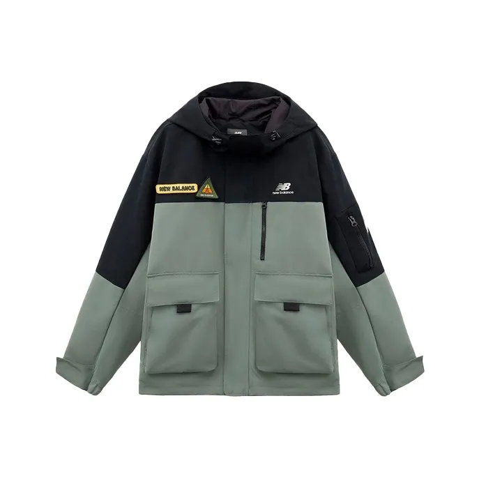 New Balance Jackets Unisex Black Green Multicolor-0