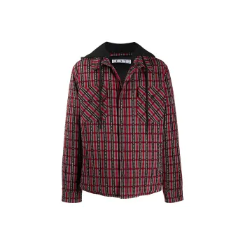 OFF WHITE Checked Hooded Jacket