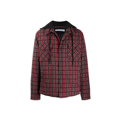 OFF WHITE Checked Hooded Jacket