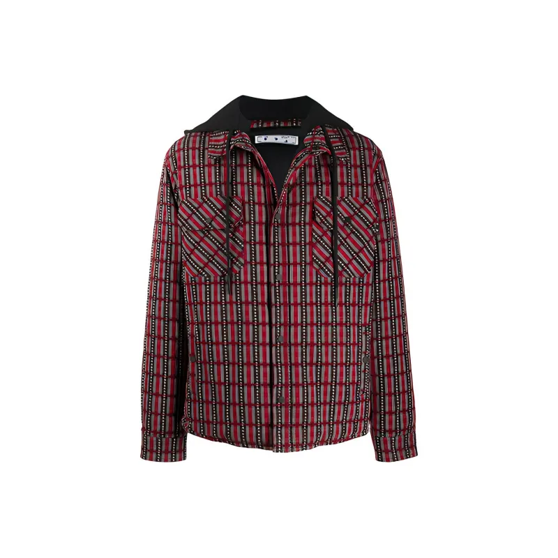 OFF WHITE Checked Hooded Jacket-0