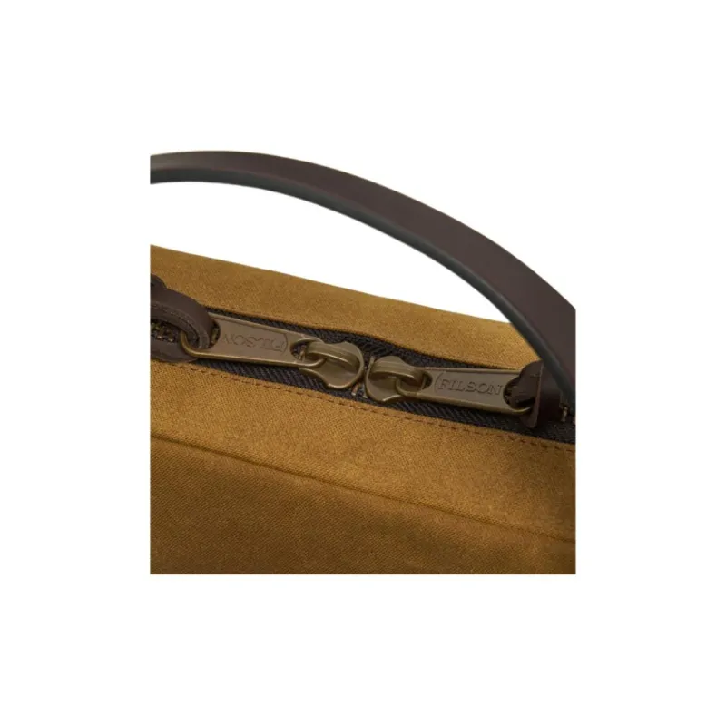 Filson Cotton One Shoulder Handbag Men's Dark Brown-6