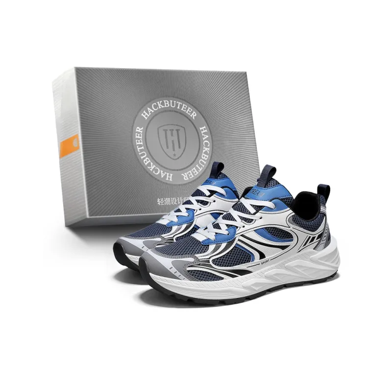 HACKBUTEER Low Top Chunky Sneakers Men's Box Included-12