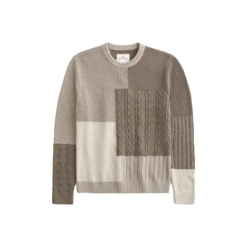 Hollister Sweaters Men Brown Pattern