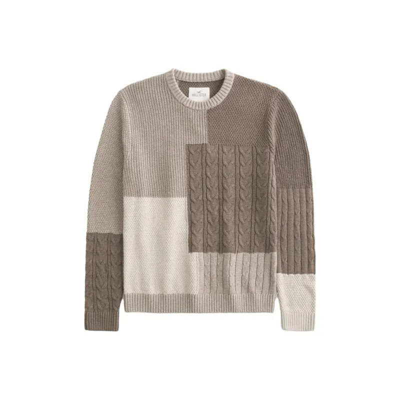 Hollister Sweaters Men Brown Pattern-0