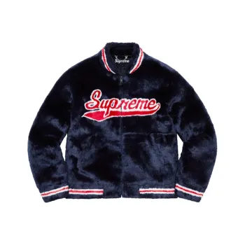 Supreme Faux Fur Varsity Jacket