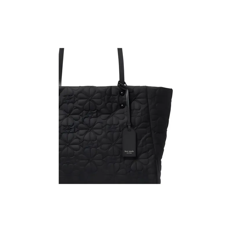 Kate Spade Fabric Tote Bag, Shopping Bag, Handbag, Shoulder Bag Medium Size Women's Black-4