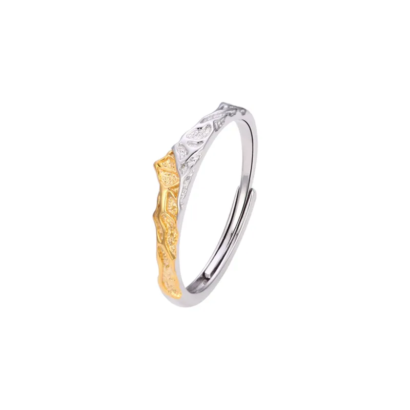 CLARKIA FLOWER 999 Fine Silver Rings Unisex-6