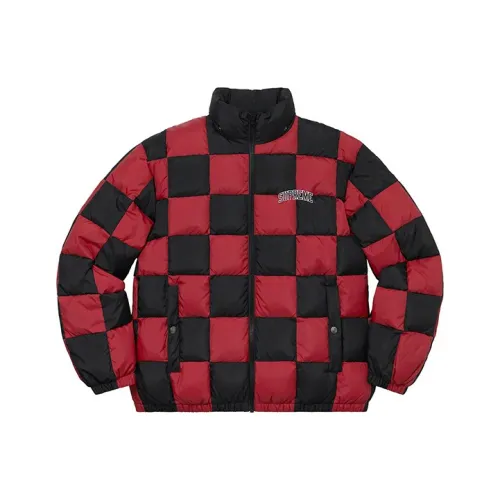 Supreme Checkerboard Puffy hooded Jacket