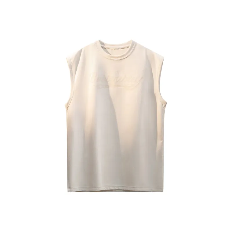 BOBBY ABLEY Versatile Loose Fit Straight Fit Letter Moisture Wicking Sleeveless Tank Top Unisex-2
