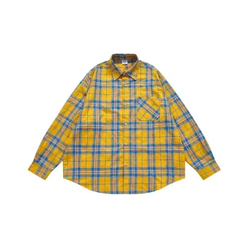 M MAICCO Shirts Men Yellow
