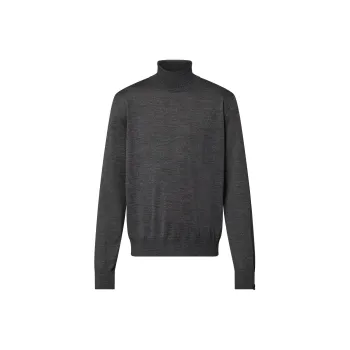 LOUIS VUITTON FW24 Cashmere Sweater Men's Gray
