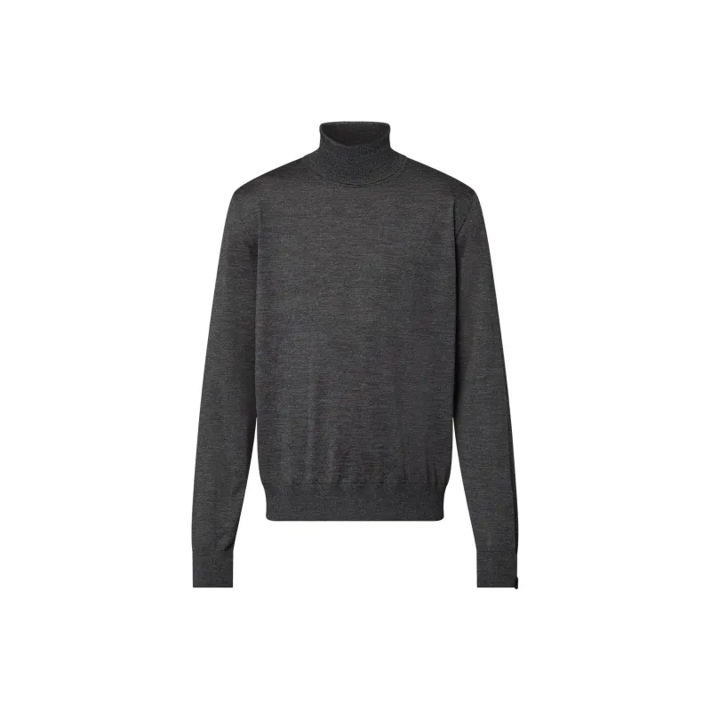 LOUIS VUITTON FW24 Cashmere Sweater Men's Gray-0