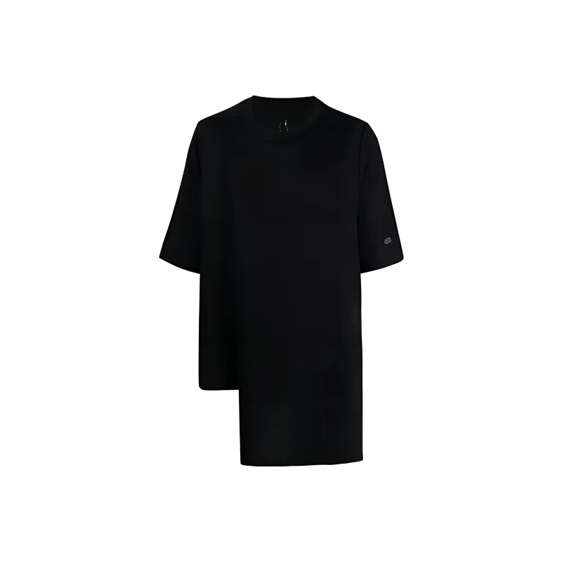 RICK OWENS X Champion Asymmetric Short sleeved T shirt-1