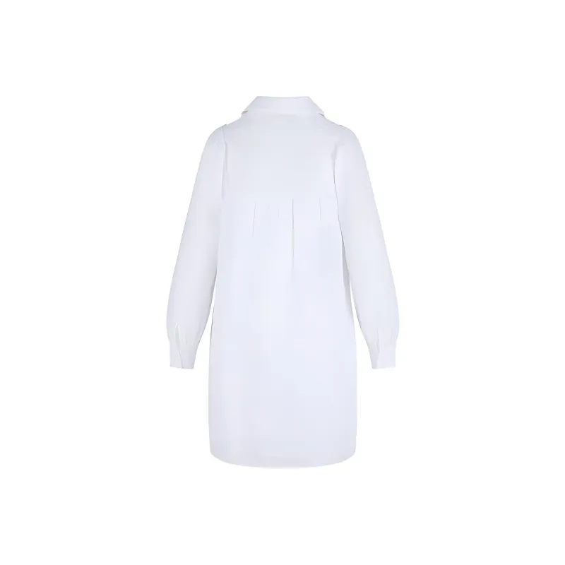 CELINE Long-Sleeved Dresses Women's White-1