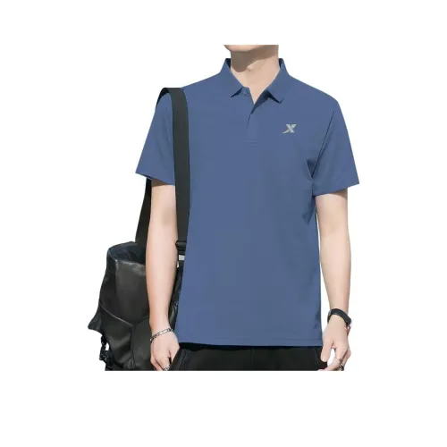 XTEP Polo Shirt Men's Dusk Blue