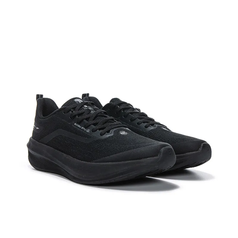 Erke Lightness 3.0 Slip Resistant, Abrasion Resistant, Lightweight Low Top Long Distance Running Shoes Men's Black-3