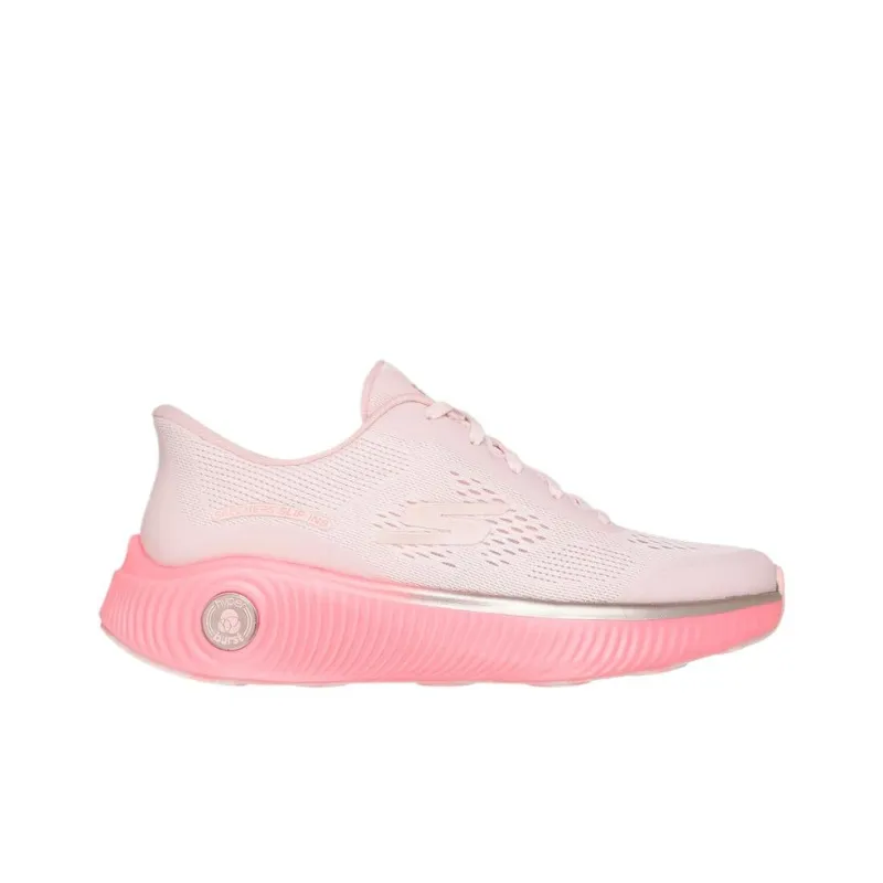 Skechers Cushioning, Slip Resistant, Abrasion Resistant, Breathable Low Top Running Shoes Women's Pink-1