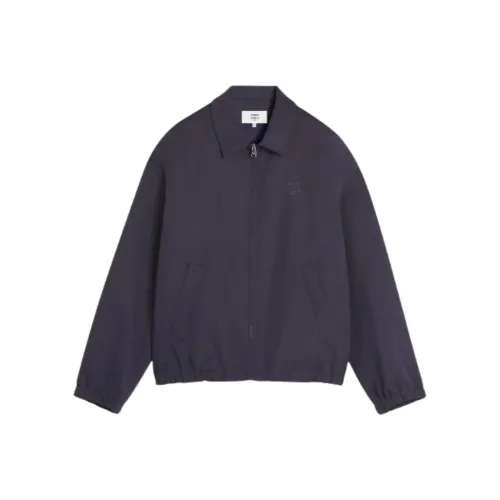 Maison Kitsune Zip up Elasticated Bomber Jacket