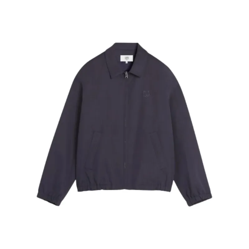 Maison Kitsune Zip up Elasticated Bomber Jacket-0