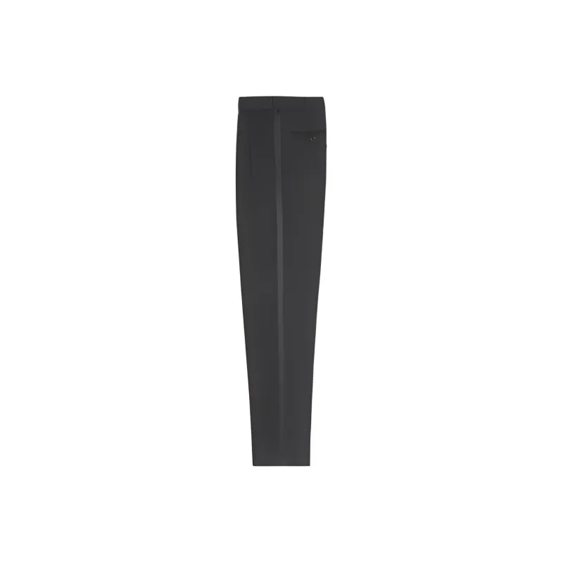 SAINT LAURENT Button Detailed Straight Leg Trousers-1