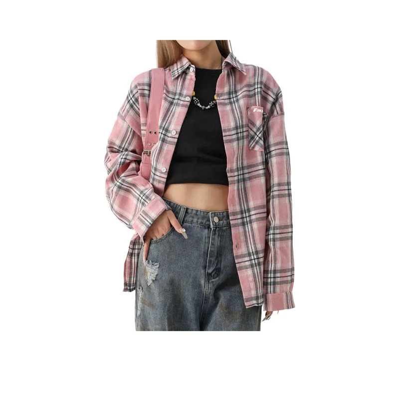 FAKE VINTAGE Shirts Unisex Pink-0