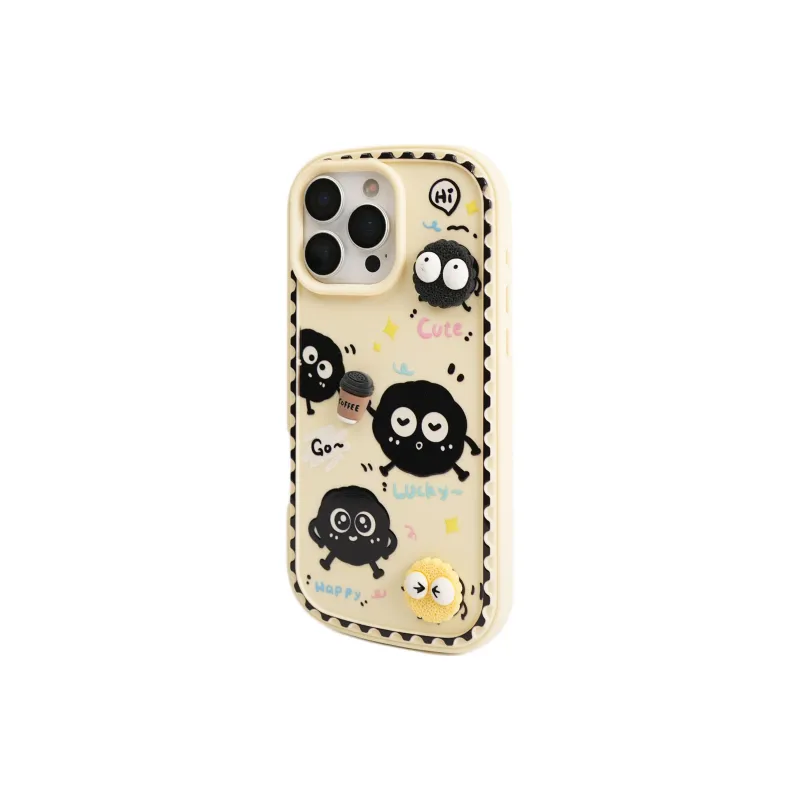 Wei Xin TPU Material Rice Base Cookie Lanyard Phone Cases Compatible With IPhone 16/15 Pro Max/Apple 13/14 Pro/Max-2