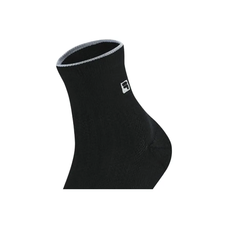 FILA Golf Series SS25 Mid Calf Socks Men's 1 Pack Pitch Black-4