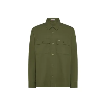 SUN68 Logo embroidered Shirt