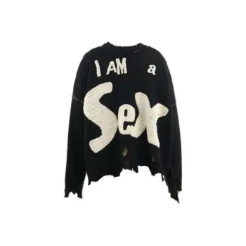 SAINT Mxxxxxx Distressed Knitted Jumper
