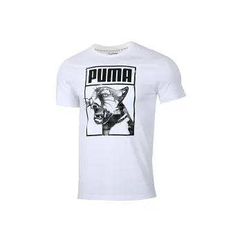 PUMA Set-in Sleeve T-Shirt Men's White