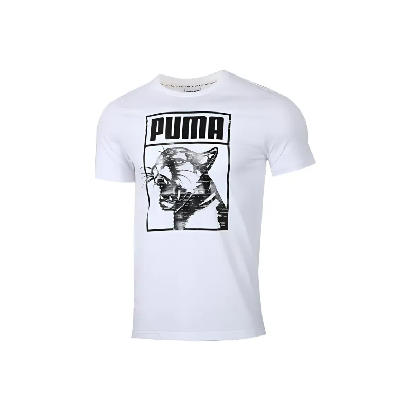 PUMA Set-in Sleeve T-Shirt Men's White-0
