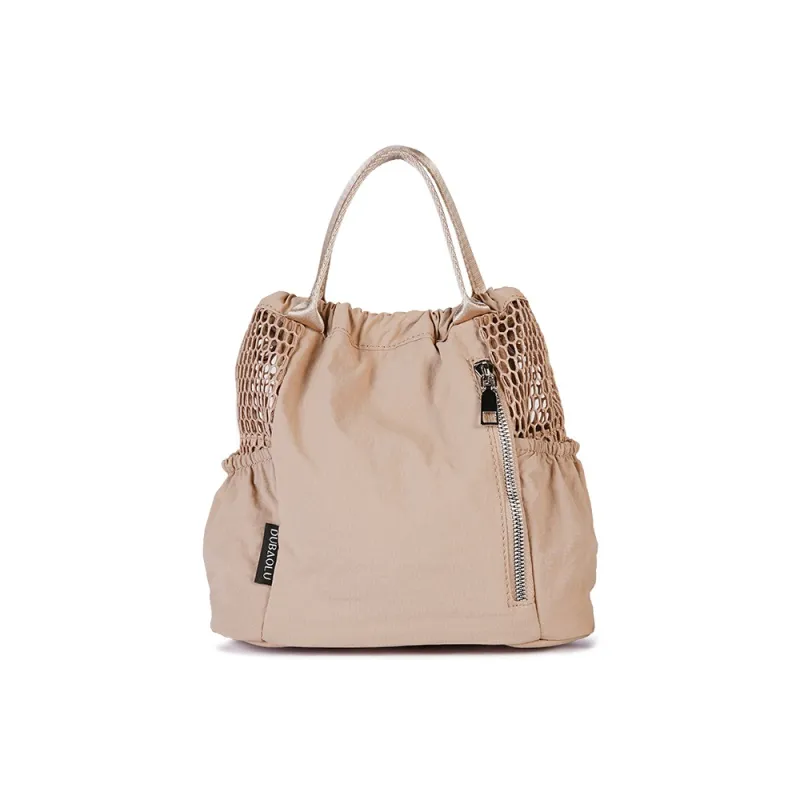 Dubaolu Fabric Handbag Regular Women's Apricot/Black-3