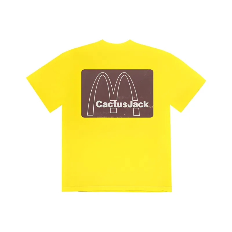 Travis Scott X McDonald's Menu Mono Logo Ii T Shirt Yellow-1
