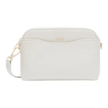 Furla Cow Leather Shoulder Bag, Crossbody Bag Mini Women's Marshmallow White