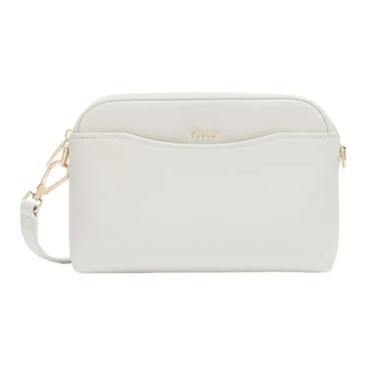 Furla Cow Leather Shoulder Bag, Crossbody Bag Mini Women's Marshmallow White-0