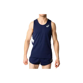 Asics Tank Tops Men Blue