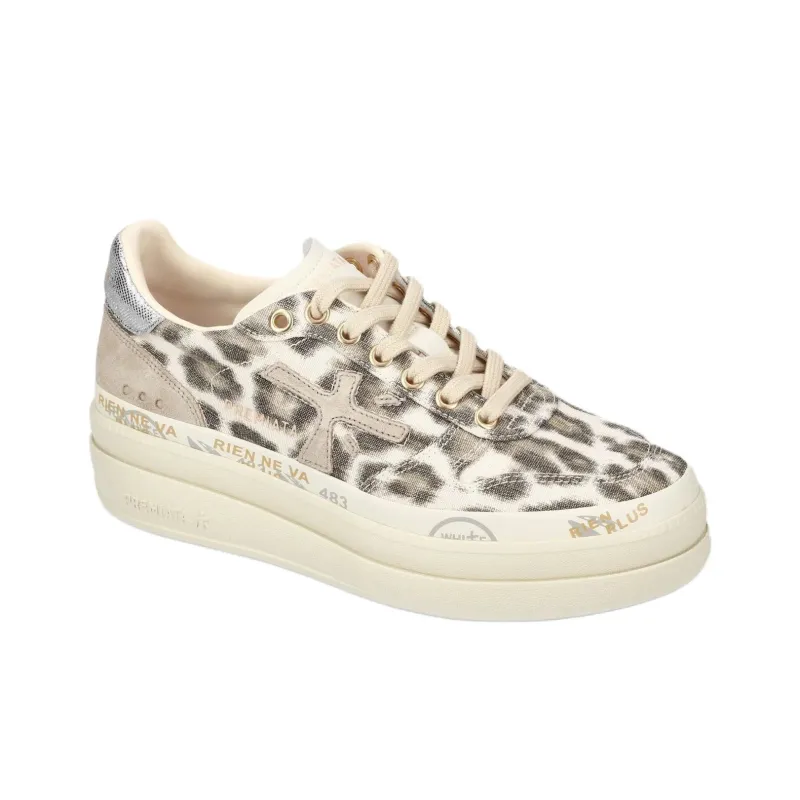 PREMIATA MICOL 7444 Low Top Casual Shoes Women's Leopard Print-2
