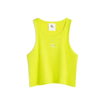 CALVIN KLEIN Rainbow Series Tank Top Unisex Neon Yellow