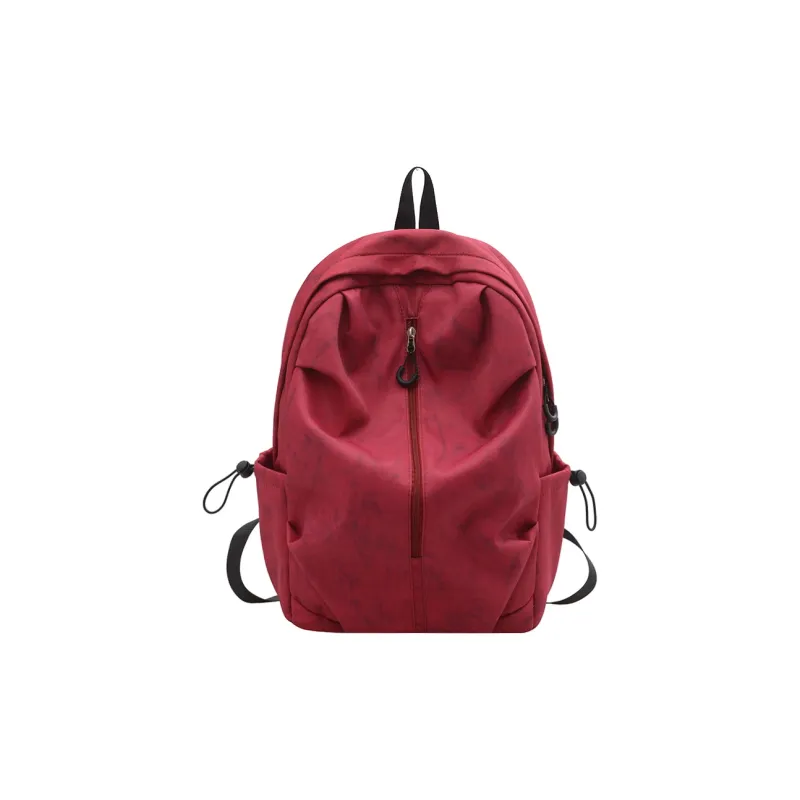 Dusen Kangaroo Nylon Backpack Unisex White/Black/Red/Dark Green/Light Green-9