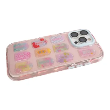Wei Xin Acrylic Material 3D Effect Amulet Sticker Phone Cases Compatible With IPhone 16/15 Pro Max/Apple 13/14 Pro/Max
