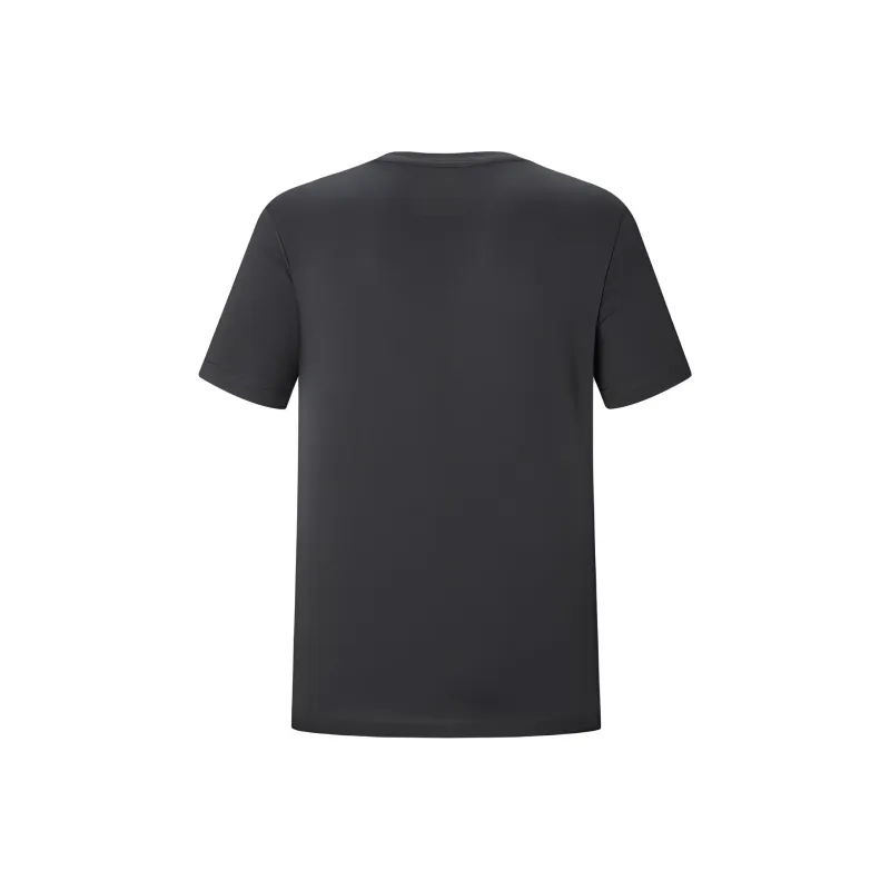 EMPORIO ARMANI Eagle Logo Crew Neck Pullover Short Sleeved T Shirt Men's Gray-1