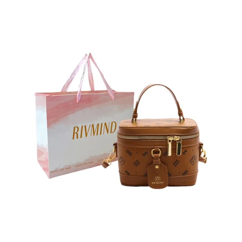 RIVMIND PU Handbag, Shoulder Bag, Crossbody Bag Women's Black/Pink/White/Brown-10