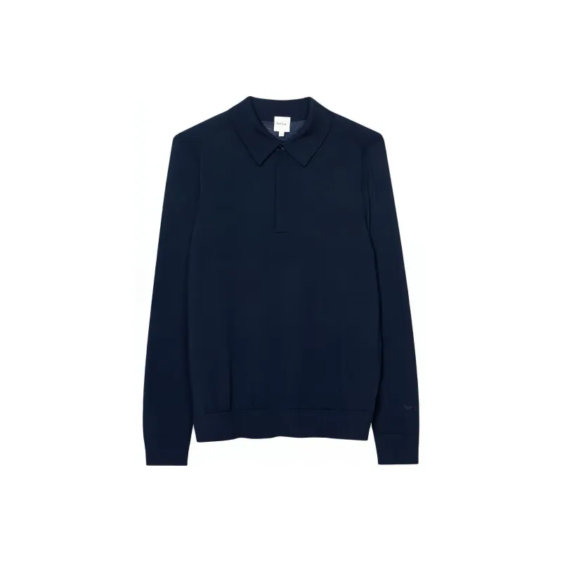 Paul Smith Long Sleeved Knit Polo Shirt-0
